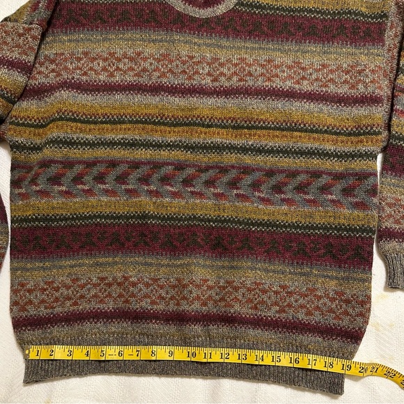 LANDS END Shetland 100% wool LARGE Sweater for LADIES made in United Kingdom - Picture 4 of 7